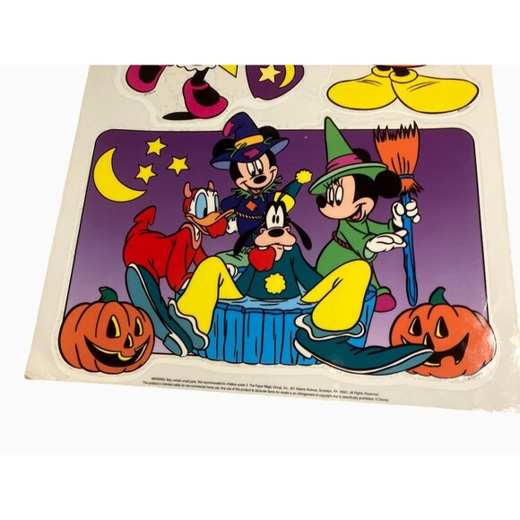 Disney Vintage Halloween Static Cling Window Decorations  Mickey & Friends - Picture 4 of 12